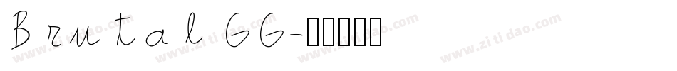 Brutal GG字体转换